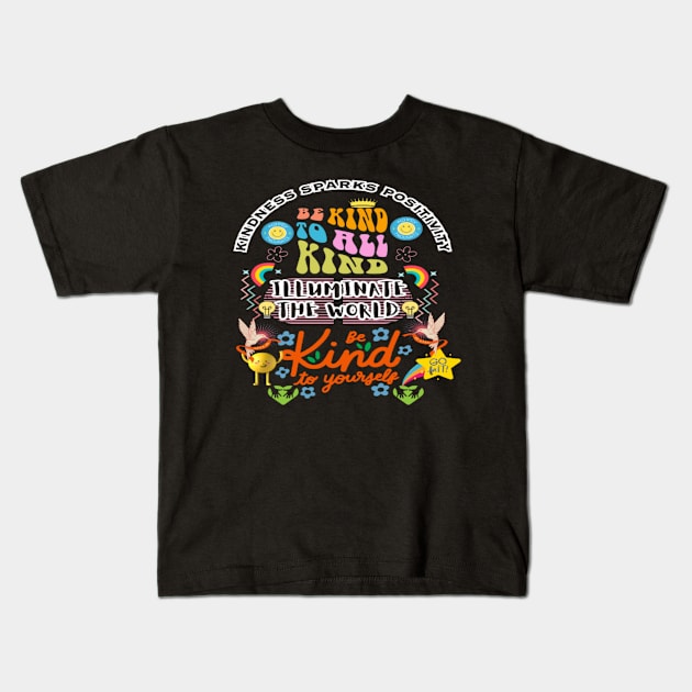 Illuminate the World Kids T-Shirt by Jerry the Artist